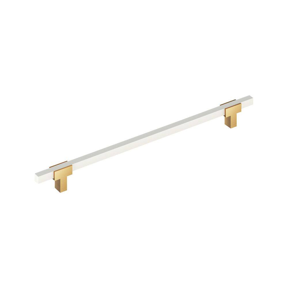 Urbanite 18 in. (457 mm) Center-to-Center Champagne Bronze/Gloss White Bar Appliance Cabinet Pull price history on PriceWatchPro