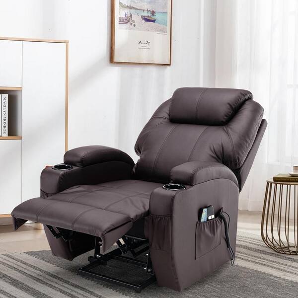 leather massage chair and stool