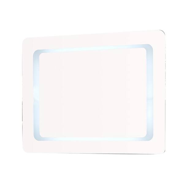 Bellaterra Home Innolight 485 36 in. x 27 in. Single Rectangular LED Bordered Illuminated Mirror with Bluetooth Speakers