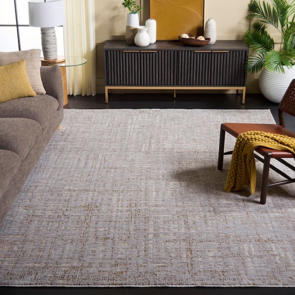 Garnet 10 ft. x 13 ft. Gold/Gray Distressed Area Rug