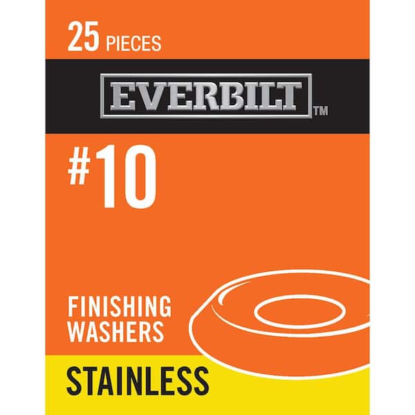 Everbilt #10 Stainless Steel Finishing Washer (25-Pieces)