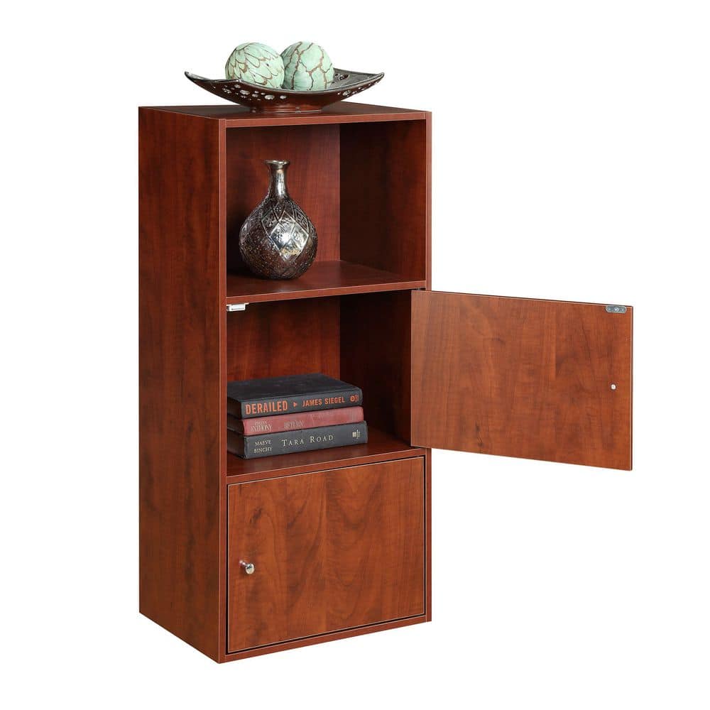 Cherry Wood 36" Tall Office Storage Cabinet