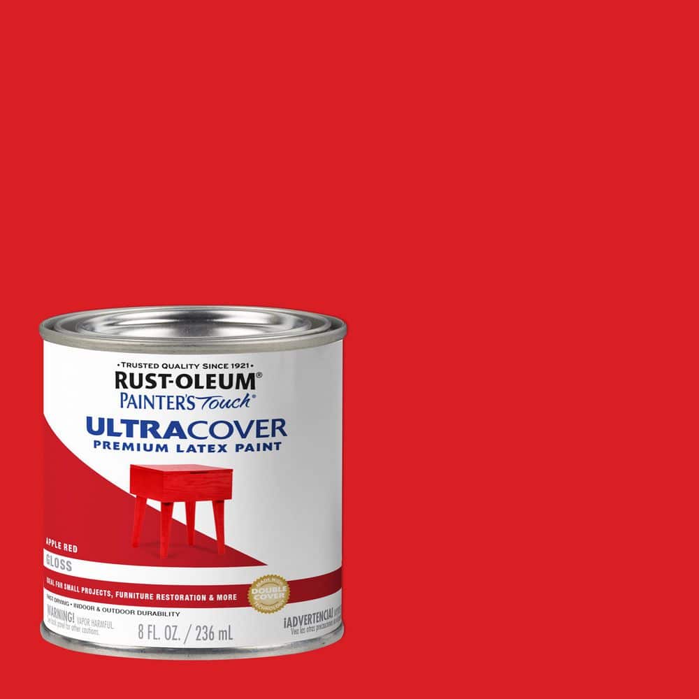 Rust-Oleum Painter's Touch 8 oz. Gloss Apple Red General Purpose Paint ...