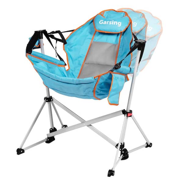 Lake Blue Folding Camping Chair with Carrying Bag