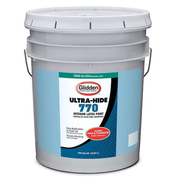 Glidden Professional 5 gal. Ultra Hide 770 Semigloss Interior Paint