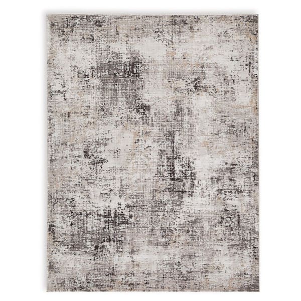Signature DESIGN BY ASHLEY Elaning Gray 8 ft. x 10 ft. Abstract Area Rug