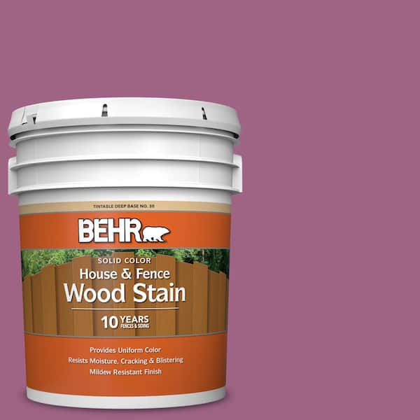 BEHR 5 gal. #M120-6 Love Poem Solid Color House and Fence Exterior Wood Stain