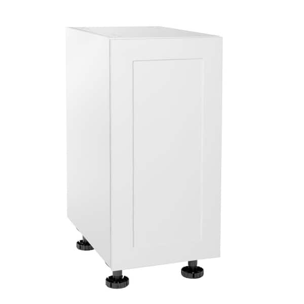 Cambridge Quick Assemble Modern Style, Shaker White 12 in. Base Kitchen Cabinet (12 in. W x 24 in. D x 34.50 in. H)