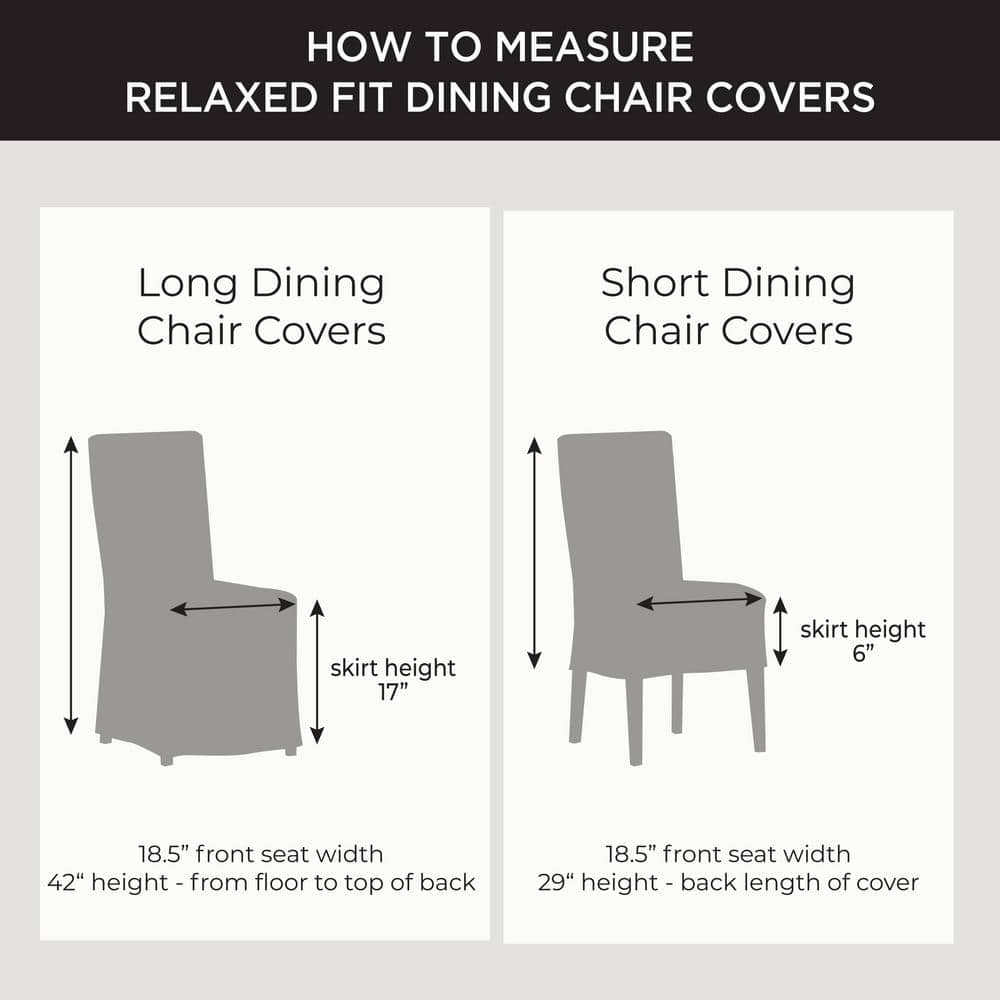 Claret Cotton Duck Long Dining Chair Slipcover