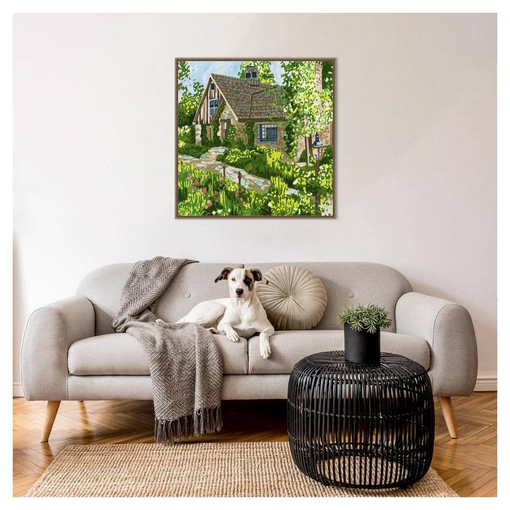 Melissa Wang 30" Sylvie Bronze Framed Canvas Print