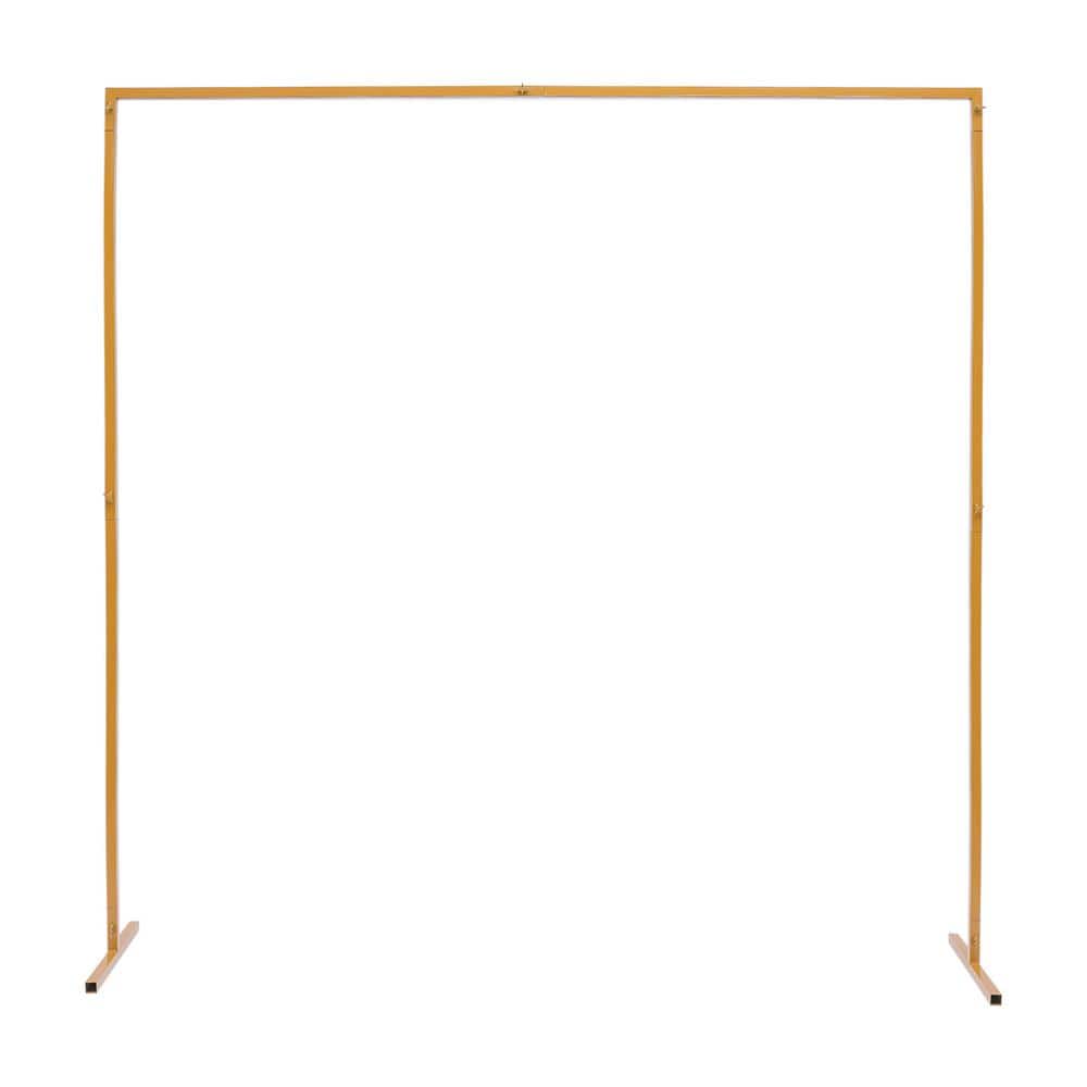 YIYIBYUS 78.7 in. x 78.7 in. Metal Square Wedding Archway Stand ...