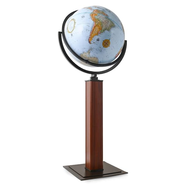Waypoint Geographic Landen 44 in. x 16 in. Diameter Blue Ocean Floor Globe