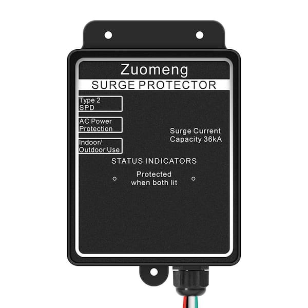 Whole House Surge Protector Rated for 36,000 Amps IP66 Waterproof for Indoor and Outdoor Protects AC Power Supplies