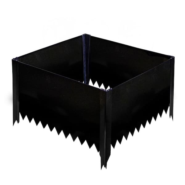 14 in. Tall X 24 in. X 24 in. Black Powder Coat Painted Steel Metal Raised Garden Bed Kit, Open Bottom
