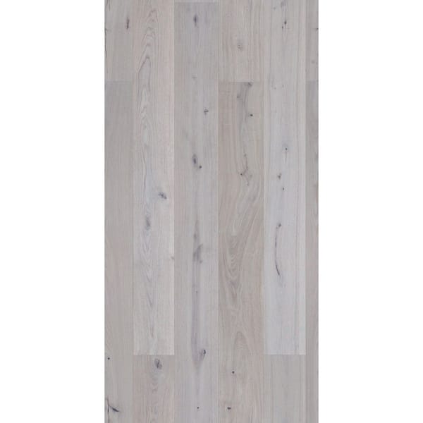 Cream White Oak 5/8 in. T x 7.5 in. W Tongue and Groove Wire Brushed Engineered Hardwood Flooring (30.35 sq. ft./Case)
