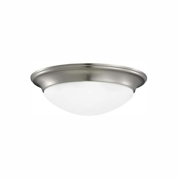 Generation Lighting Nash 14-Watt Brushed Nickel Integrated LED Flush Mount