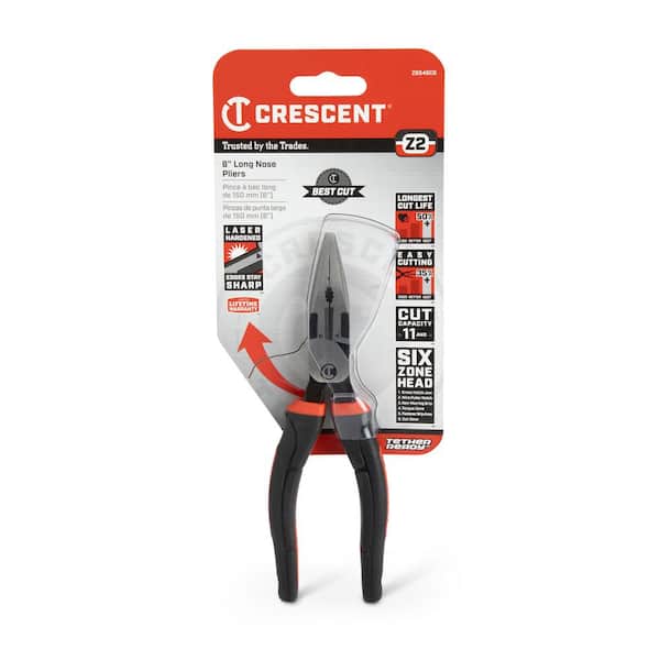 Crescent Z2 6 in. High Leverage Long Nose Pliers with Dual