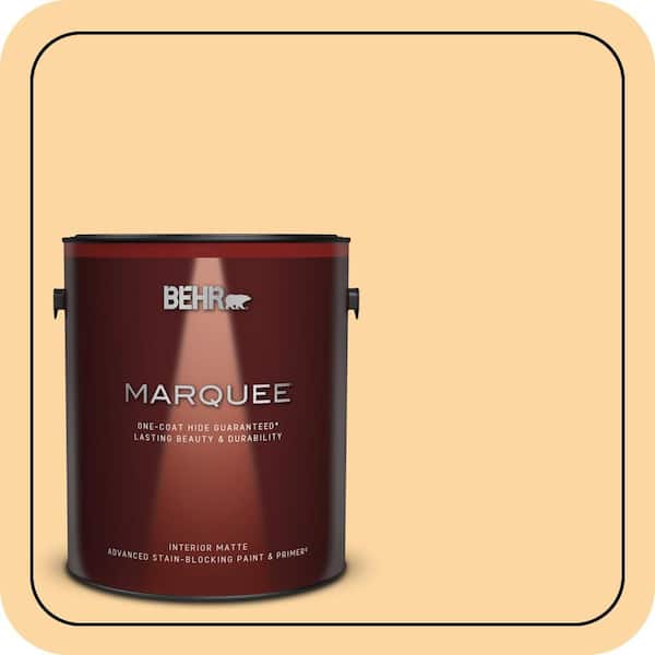 BEHR MARQUEE 1 gal. #QE-19 September Sun Matte Interior Paint & Primer