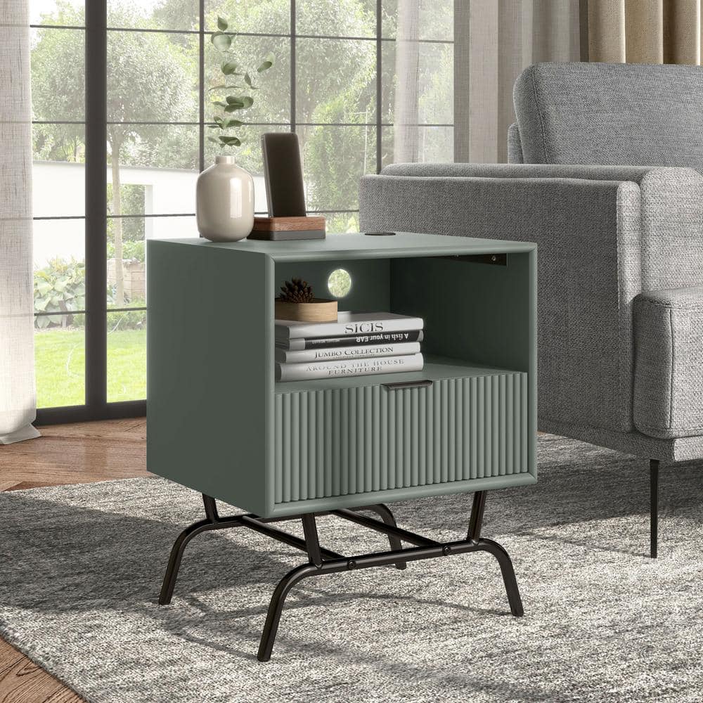 Furniture of America Yastara Modern 18 in. Sage Green