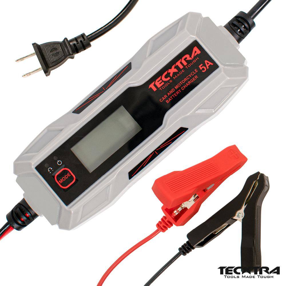 5Amp FullyAutomatic Smart Chargerwith LCD Display 6V/12V Trickle Battery Charger 