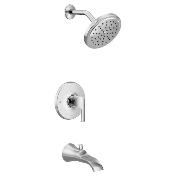 MOEN Doux M-CORE 3-Series 1-Handle Tub and Shower Trim Kit in Chrome ...