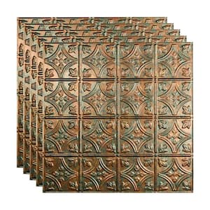 Traditional #1 2 ft. x 2 ft. Copper Fantasy Lay-In Vinyl Ceiling Tile (20 sq. ft.)