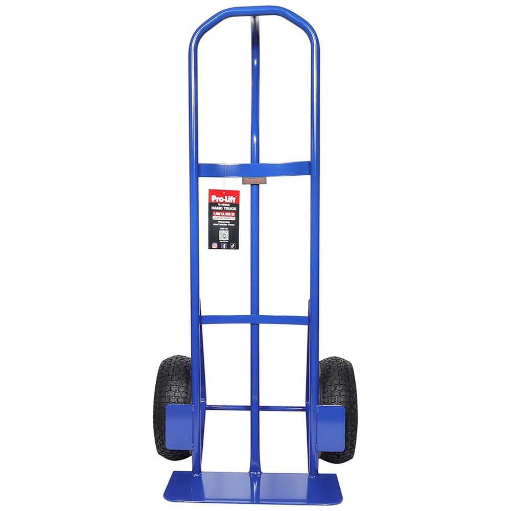 Pro-Lift Blue Steel Heavy Duty Hand Truck with Pneumatic Wheels