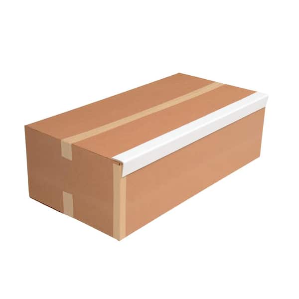 Cardboard Edge Protector 2 x 2 x 18, Pack of 50 V-Board Reinforced Cardboard Corners for Shipping White Kraft Cardboard Corners for Packing Moving