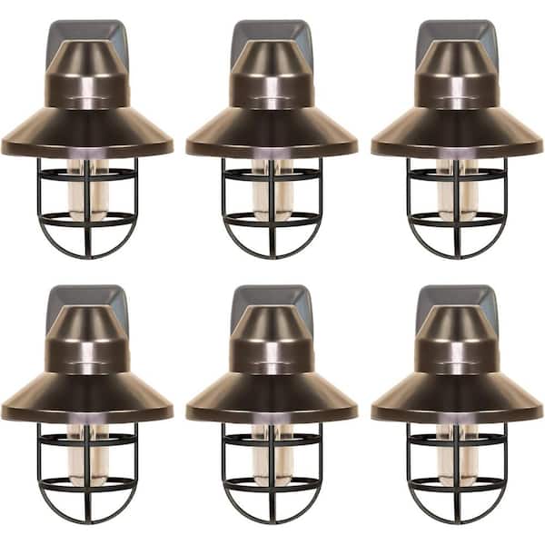 Lukyamzn Vintage LED Night Light Plug into Wall with Dust to Dawn Light Sensor for Living Room and Bedroom, Warm White, 6-Pack