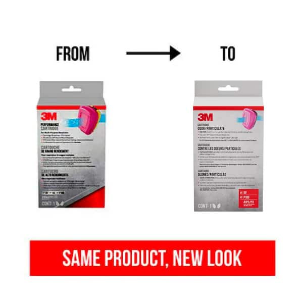 Organic Vapor Replacement Cartridge for Household Multi-Purpose Respirator (Case of 5)