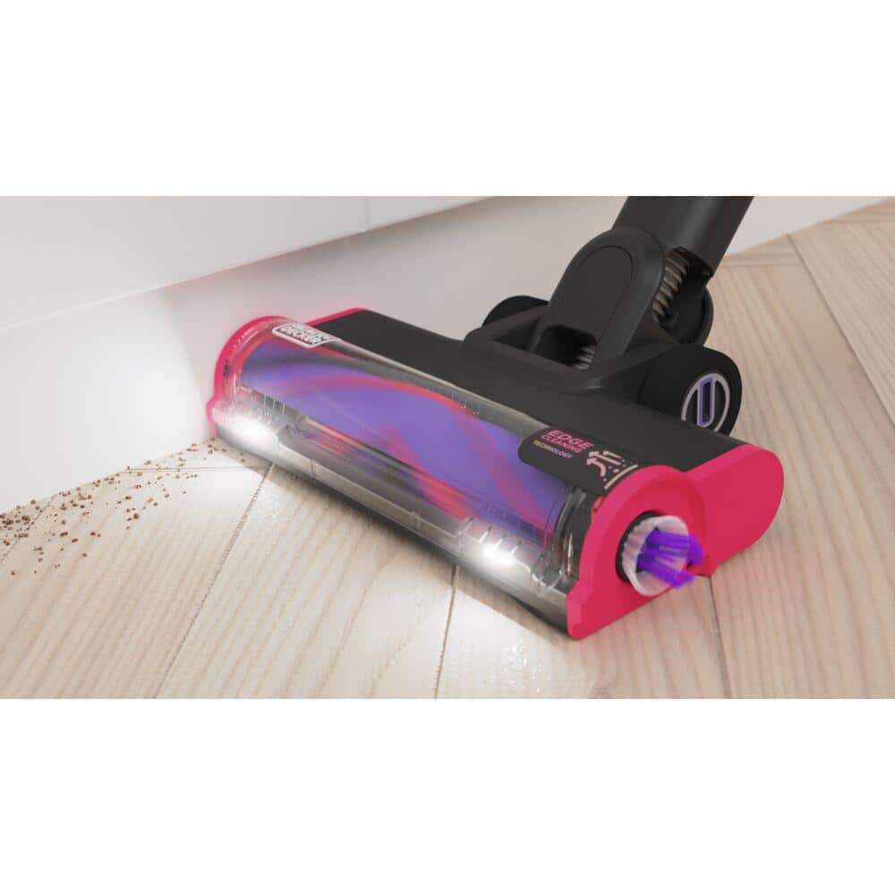 Black Convertible Cordless Stick Vacuum with LED Floor Lights