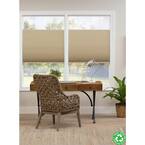 Cut-to-Width Alabaster Cordless Top Down Bottom Up Blackout Eco Polyester Cellular Shade 26.5 in. W x 64 in. L