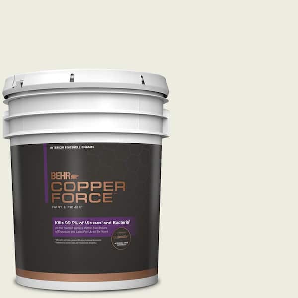 COPPER FORCE 5 gal. White Eggshell Virucidal and Antibacterial Interior Paint & Primer