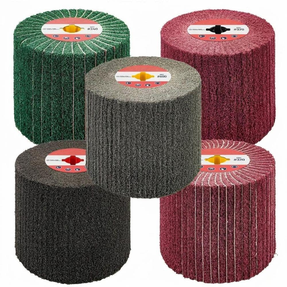 Non-Woven Fabric Wire Drawing Flap Wheel for Burnishing Polishing Machine with Satin Finishing for Stainless Steel (Set) price history on PriceWatchPro