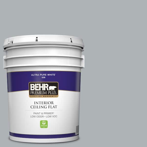 BEHR PREMIUM PLUS 5 gal. #N510-3 Stargazer Ceiling Flat Interior Paint
