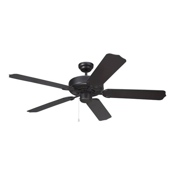 Generation Lighting Weatherford 52 in. Matte Black Ceiling Fan with ABS Blades