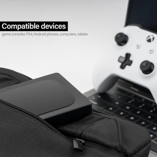 Étui De Transport Pour Disque Dur UnionSine 2.5" - Sac Anti-choc EVA, étanche, Avec Sangle, Noir
