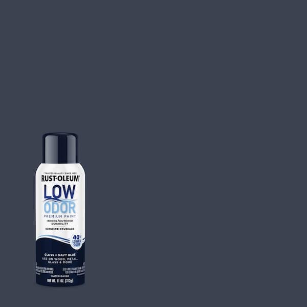 Rust-Oleum Low Odor 11 oz. Gloss Navy Blue Low Odor Water-Based Spray (Case of 6)
