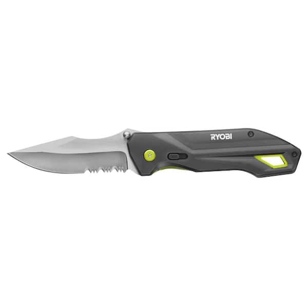 Gerber 3.01-in High Carbon Stainless Steel Clip Point Serrated Edge Pocket  Knife in the Pocket Knives department at