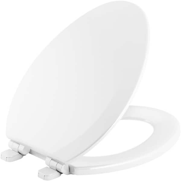 KOHLER Triko Elongated Closed Front Toilet Seat in White 25883-0 - The ...