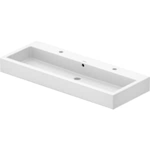 Vero 6.88 in. Wall-Mounted Rectangular Bathroom Sink in White