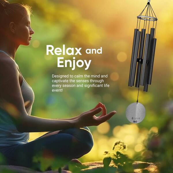 Nature's Melody Aureole Tunes Wind Chimes 36 in. Outdoor