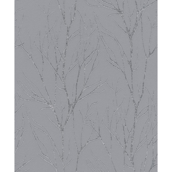 Advantage BoTanical Pewter Vinyl Peelable Roll (Covers 57.8 sq. ft.)