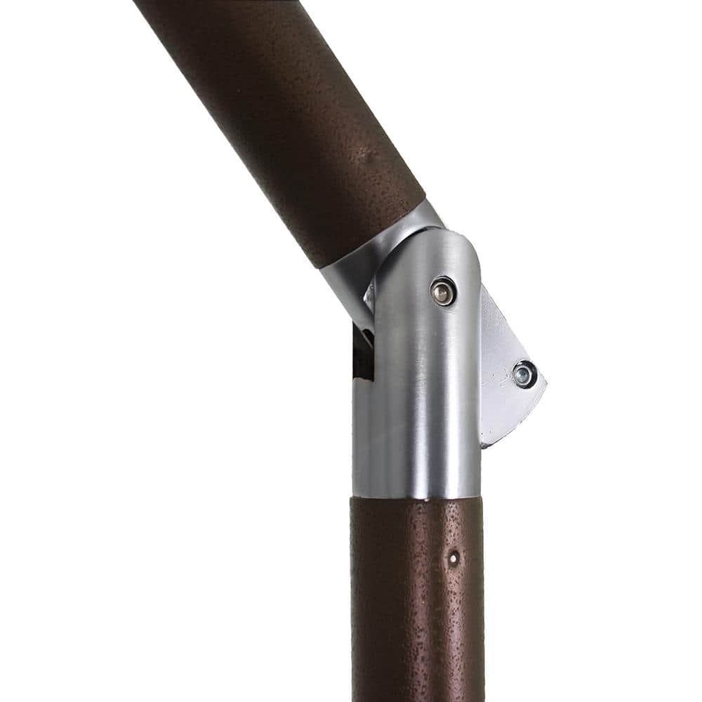 11 ft. Bronze Aluminum Patio Umbrella with Terrace Sequoia Canopy