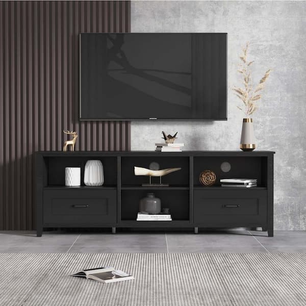 wetiny BlackTV Stand Fits TVs up to 60 in. W88138334-W881
