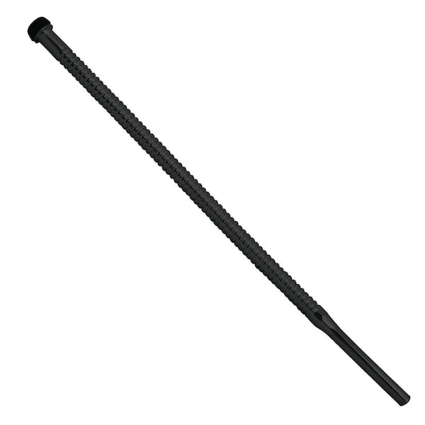 Westbrass 3/8 in. x 15 in. Corrugated Riser for Faucet and Toilet, Matte Black