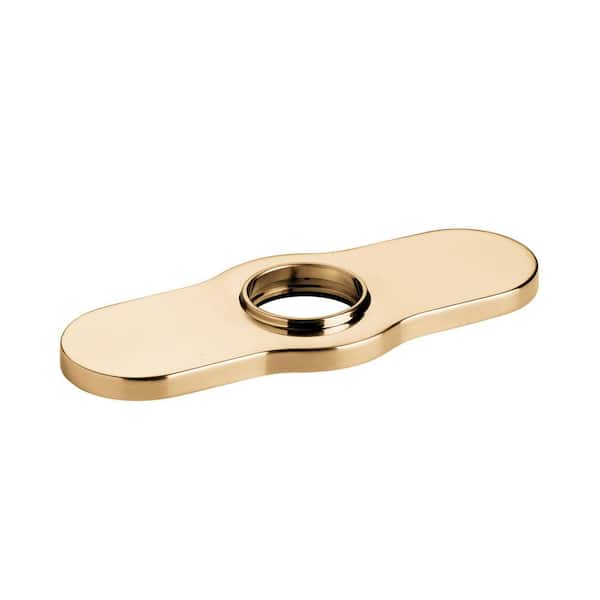 Joleena 6 in. Brass Bathroom Sink Faucet Hole Cover Deck Plate Escutcheon in Brushed Bronze