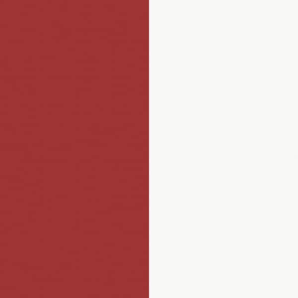 Unbranded Smart Stripes 3 Red/White Widest Stripe Matte Finish Non-Pasted Vinyl on Non-Woven Wallpaper Sample