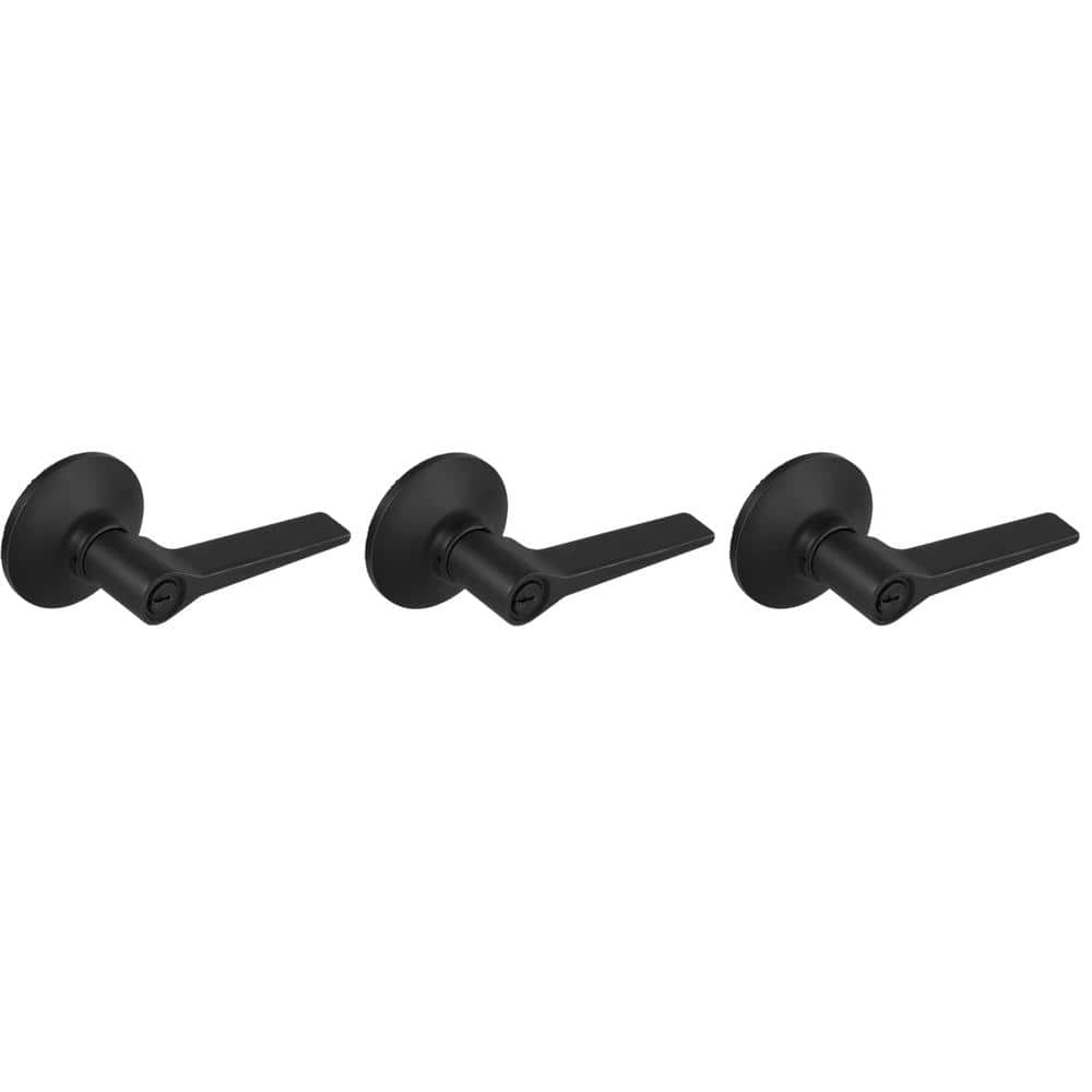 Defiant Freedom Matte Black Hall and Closet Door Handle LEXK03B - The Home  Depot