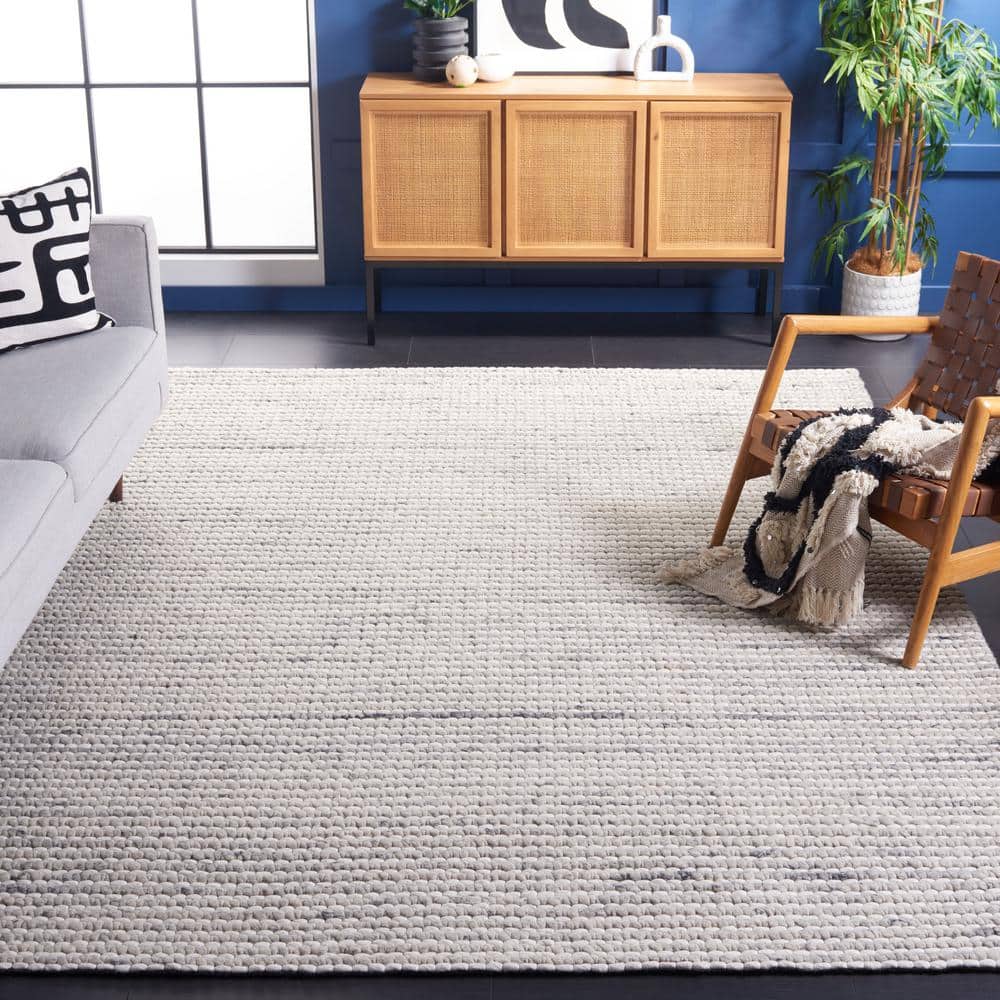 Marbella 6 ft. x 9 ft. Gray/Ivory Striped Marle Area Rug price history on PriceWatchPro